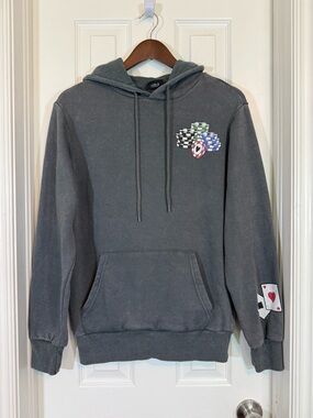 Chemistry “Feeling Lucky” Men’s Gambling Graphic Hoodie Size S